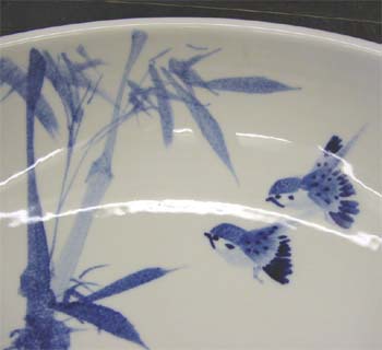 bamboo design ceramic basin