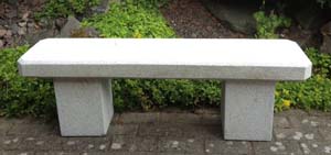 straight granite bench