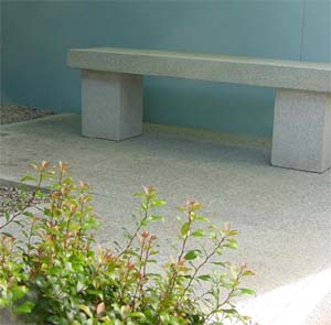 silver grey granite patio slab