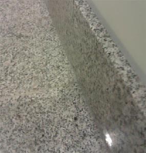 polished granite skirting